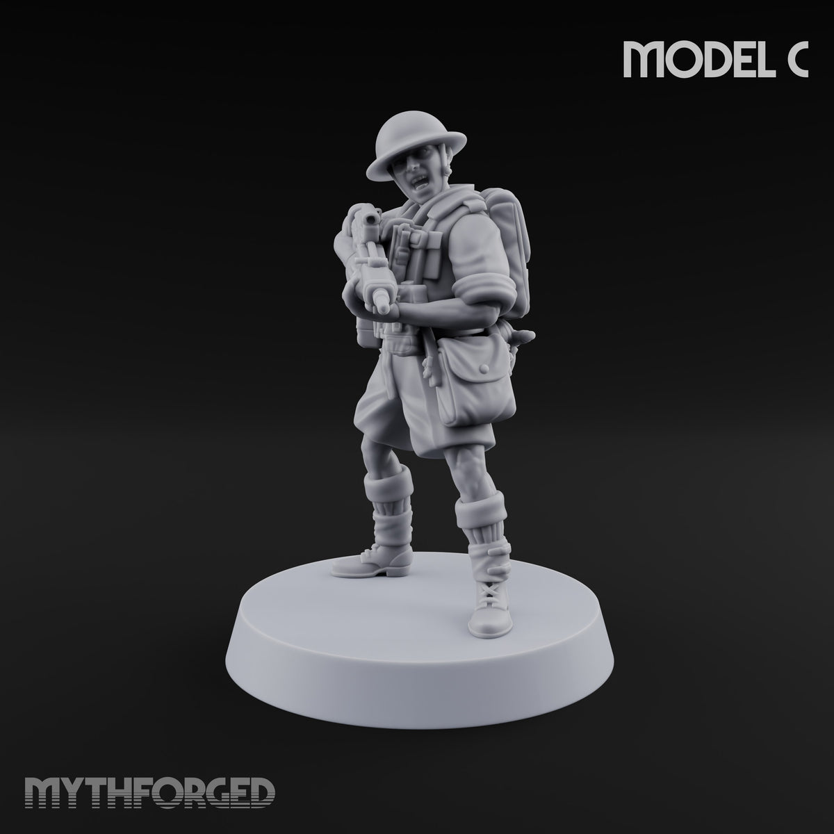 Sweeping the Perimeter Human Bullpup Riflemen — C