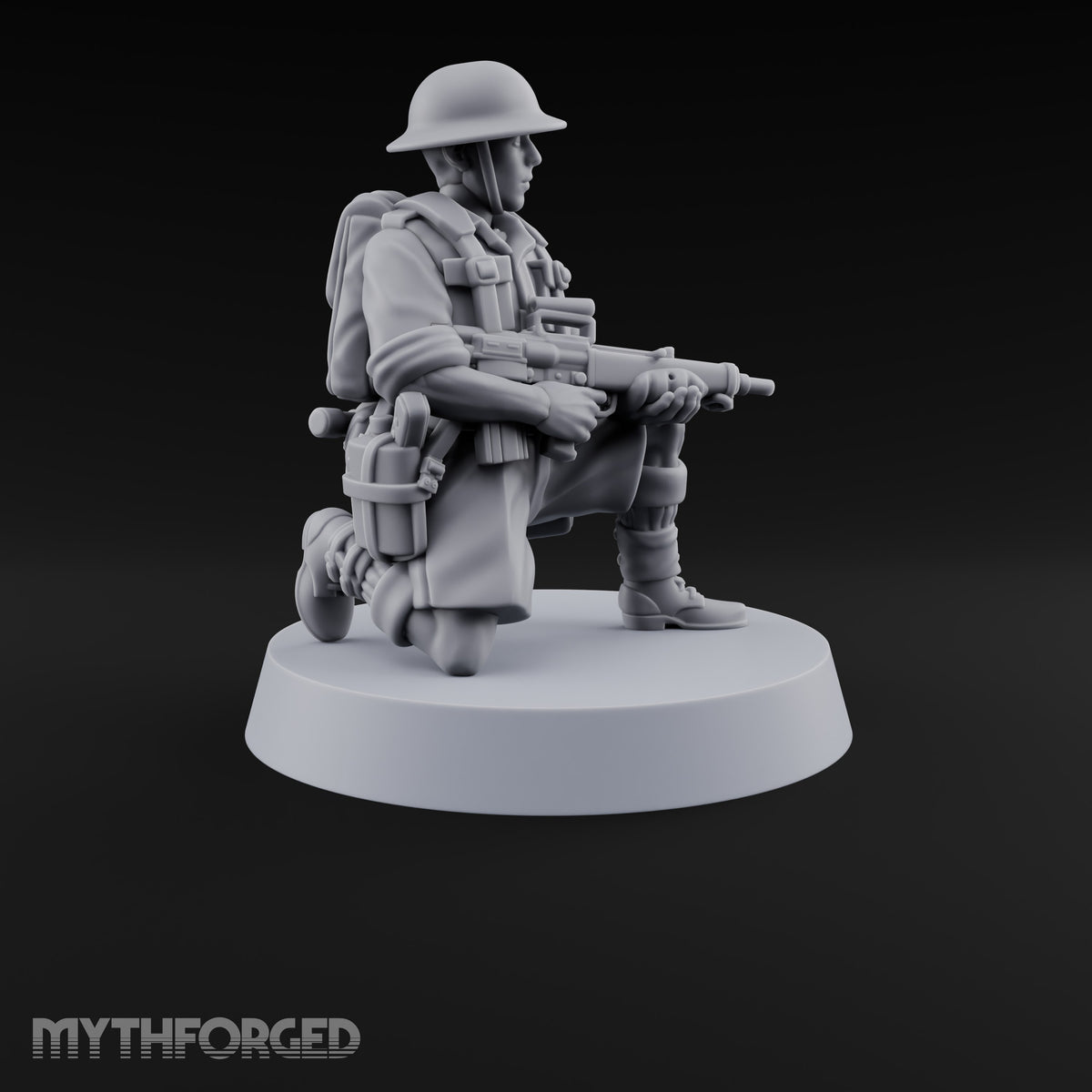 Sweeping the Perimeter Human Bullpup Rifleman F