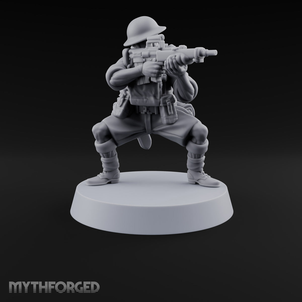 Sweeping the Perimeter Human Bullpup Rifleman H