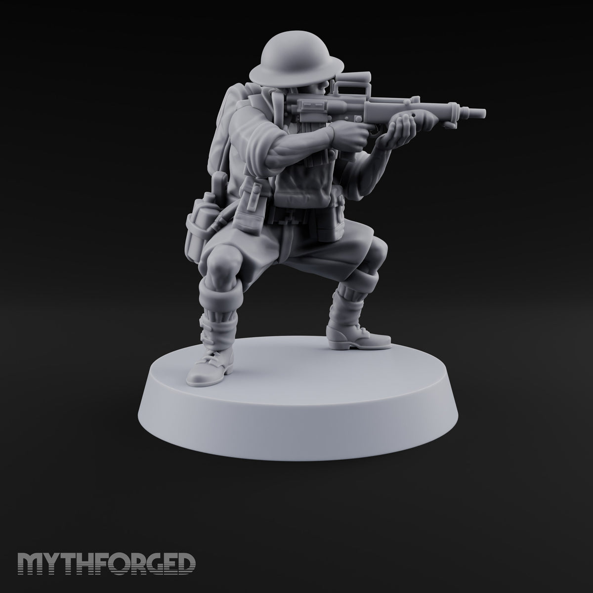 Sweeping the Perimeter Human Bullpup Rifleman H