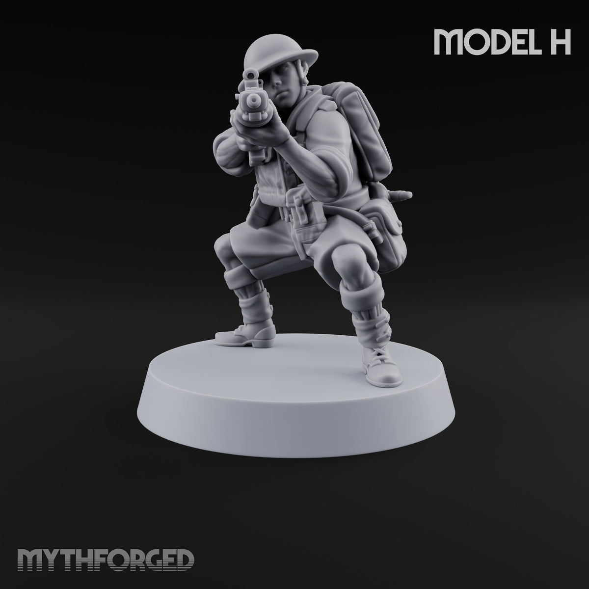 Sweeping the Perimeter Human Bullpup Rifleman H