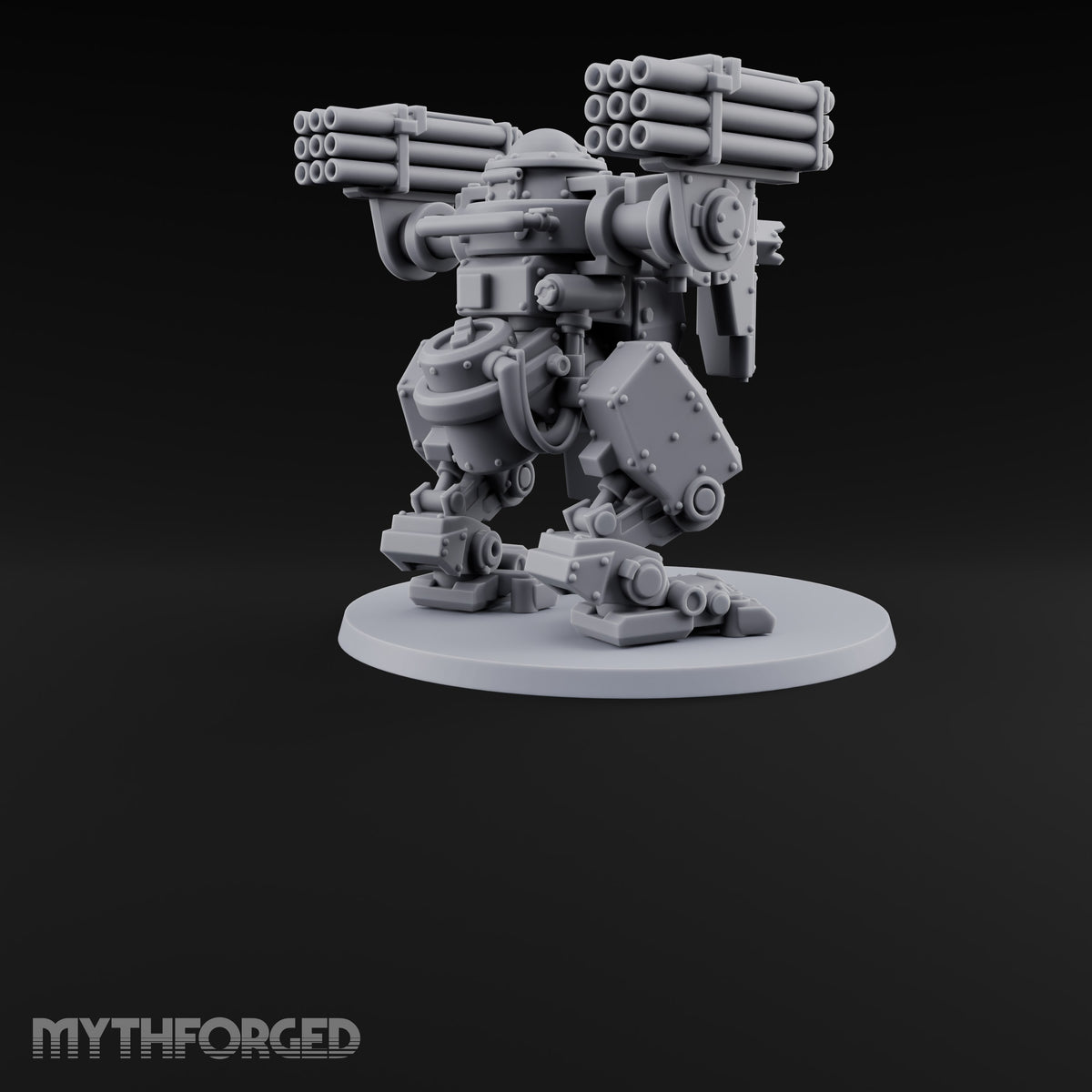 Rocket Racks Up, Stomp Down Warforged Bipedal Assault Walker