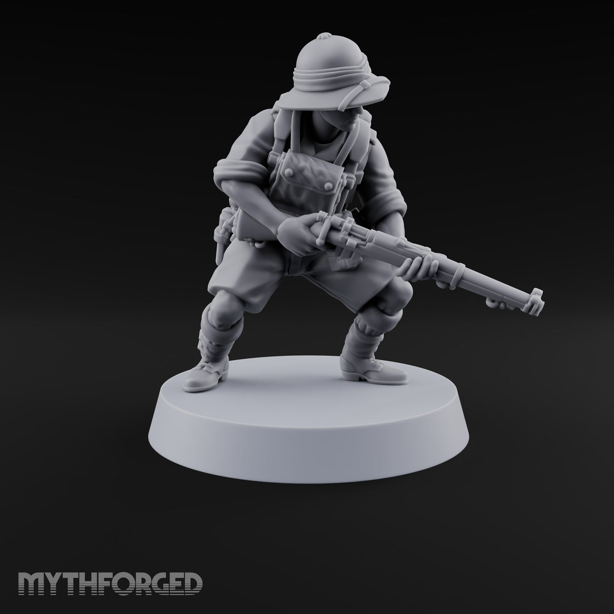 On Jungle Patrol Human Rifleman J