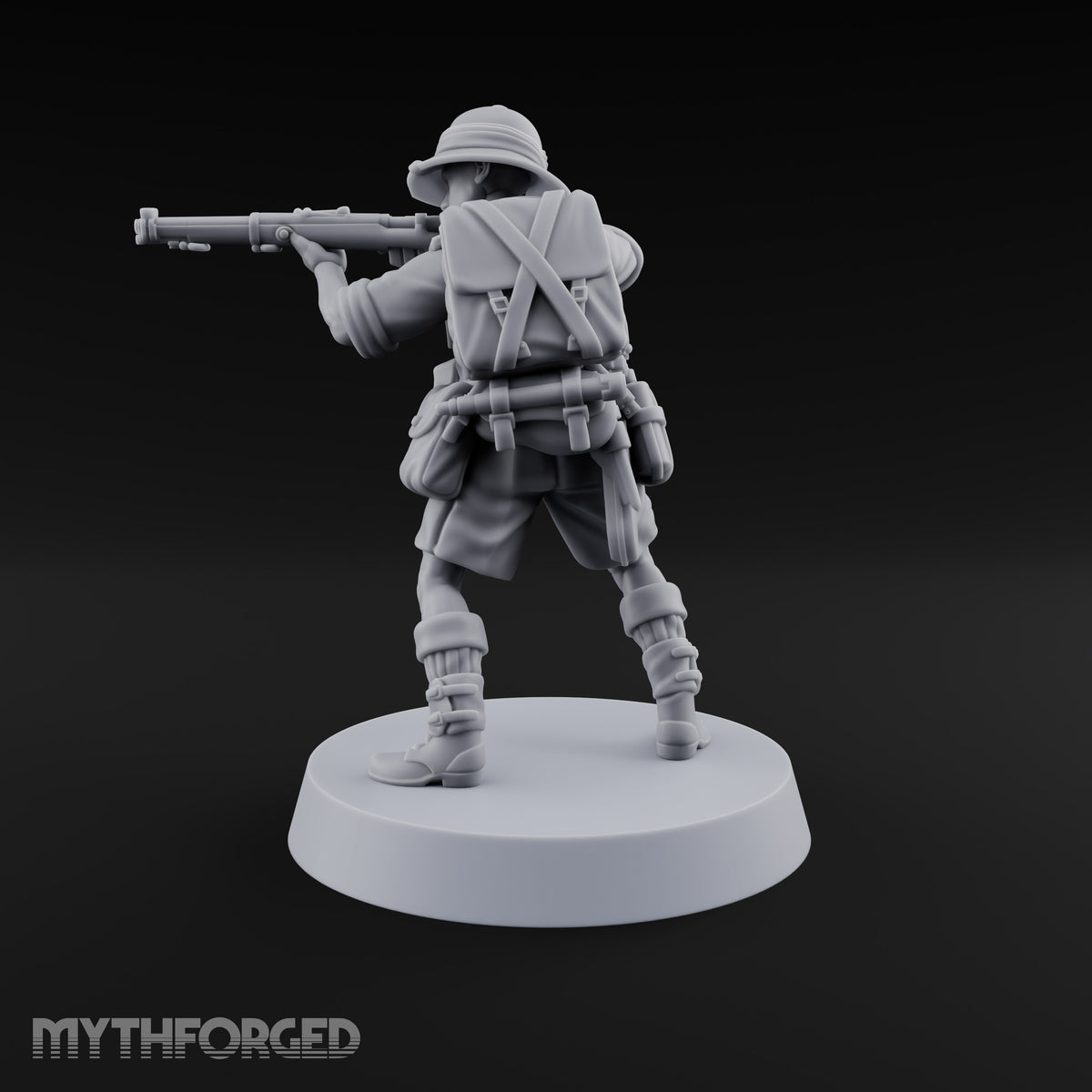 On Jungle Patrol Human Rifleman B