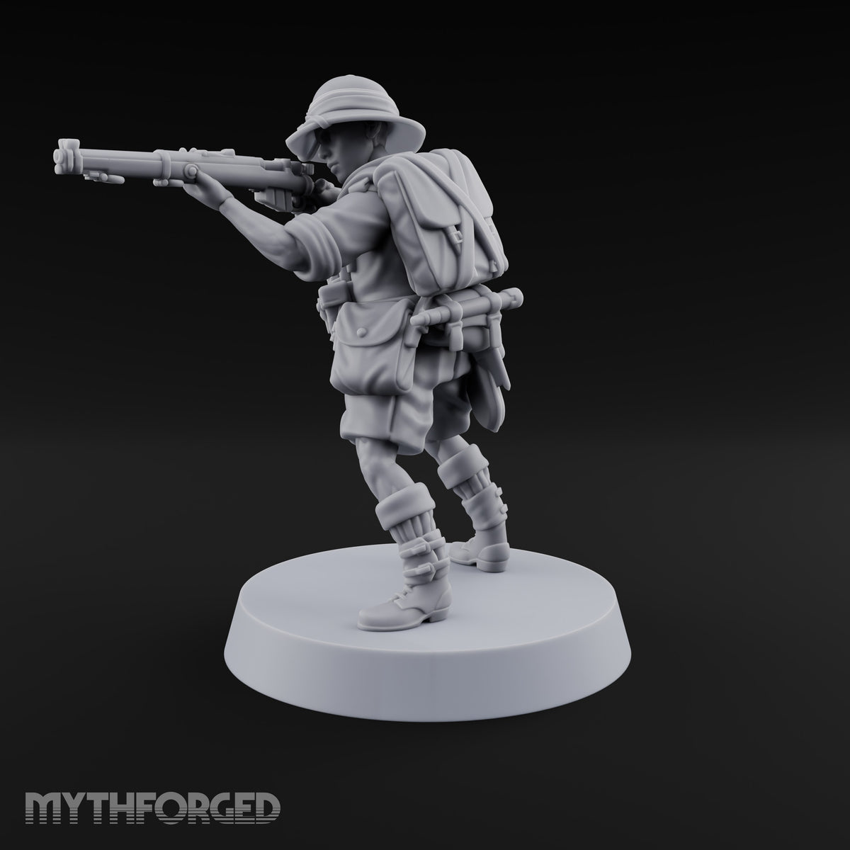 On Jungle Patrol Human Rifleman B