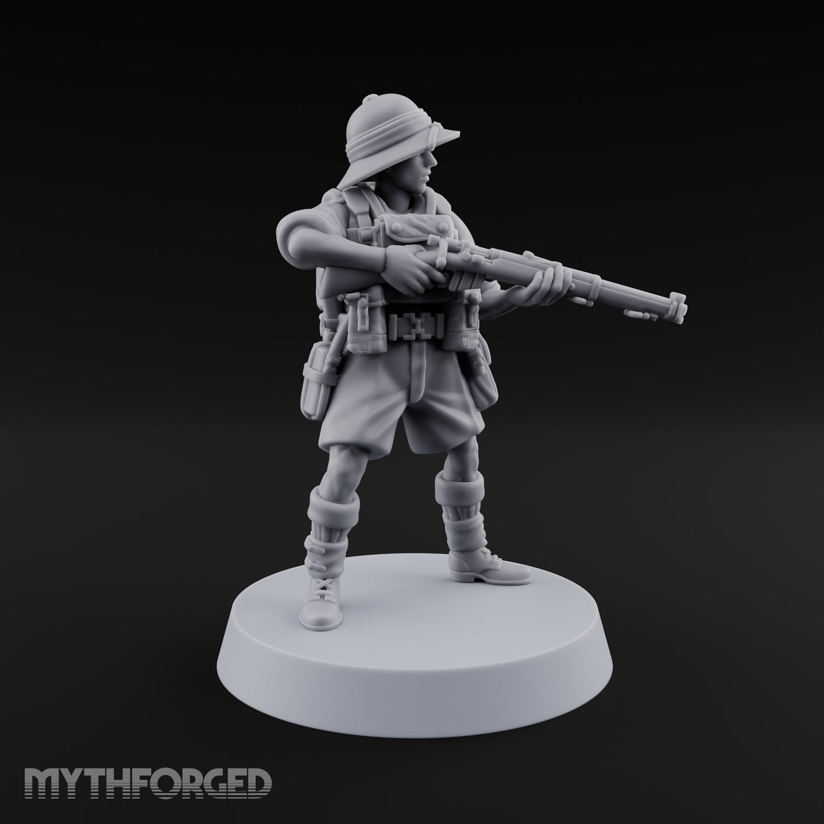 On Jungle Patrol Human Rifleman C