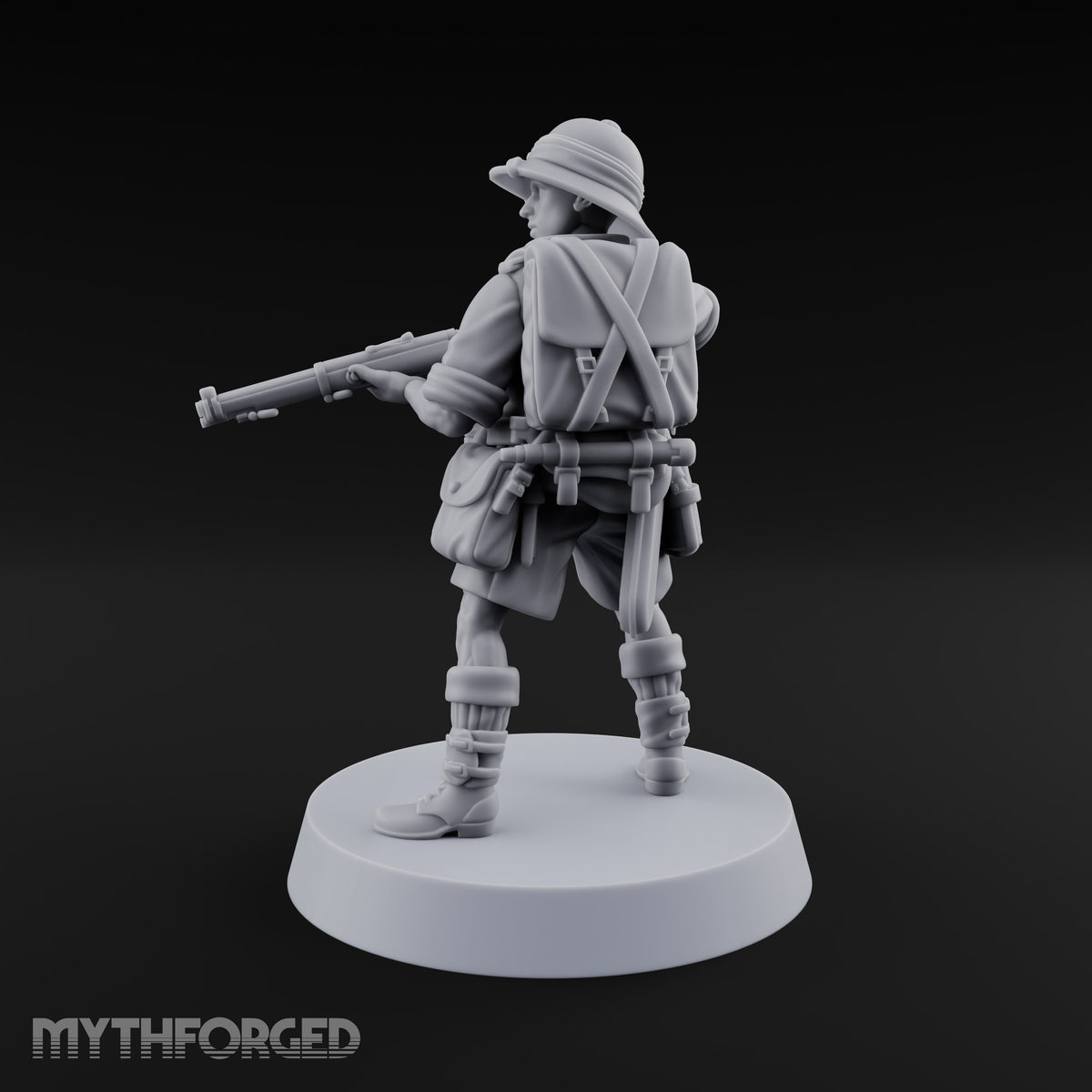 On Jungle Patrol Human Rifleman C