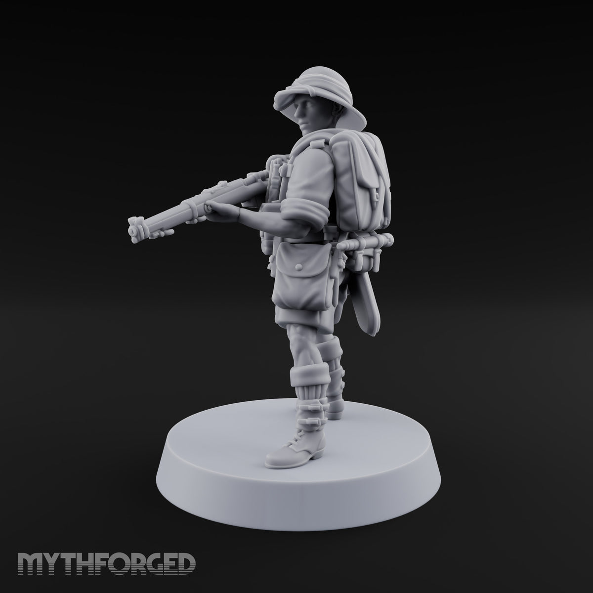 On Jungle Patrol Human Rifleman C