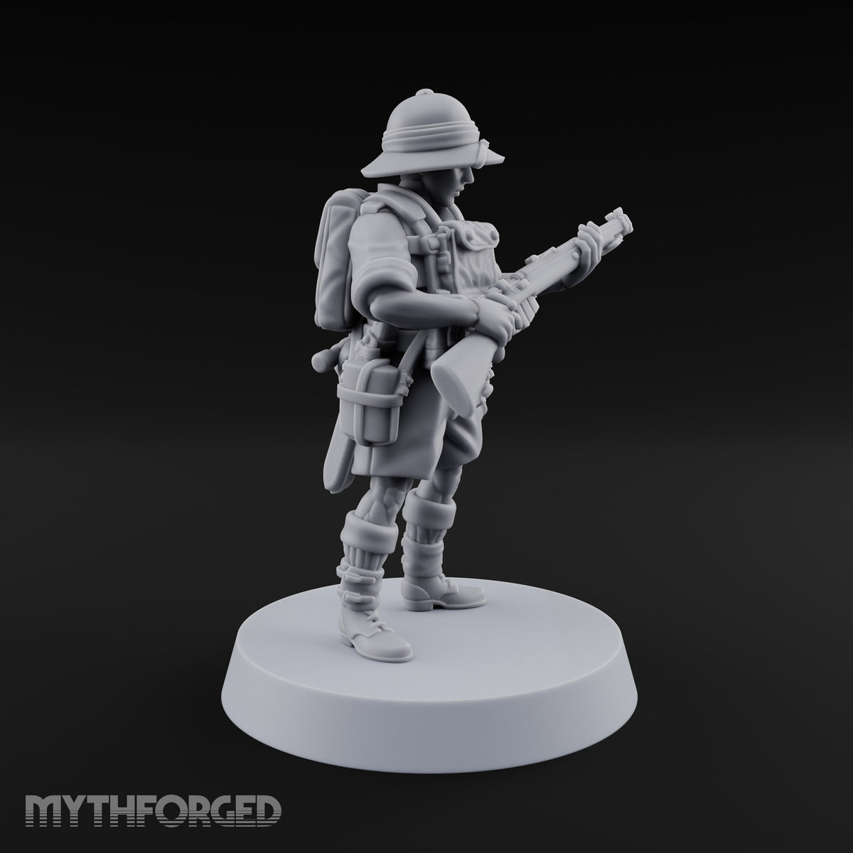 On Jungle Patrol Human Rifleman D