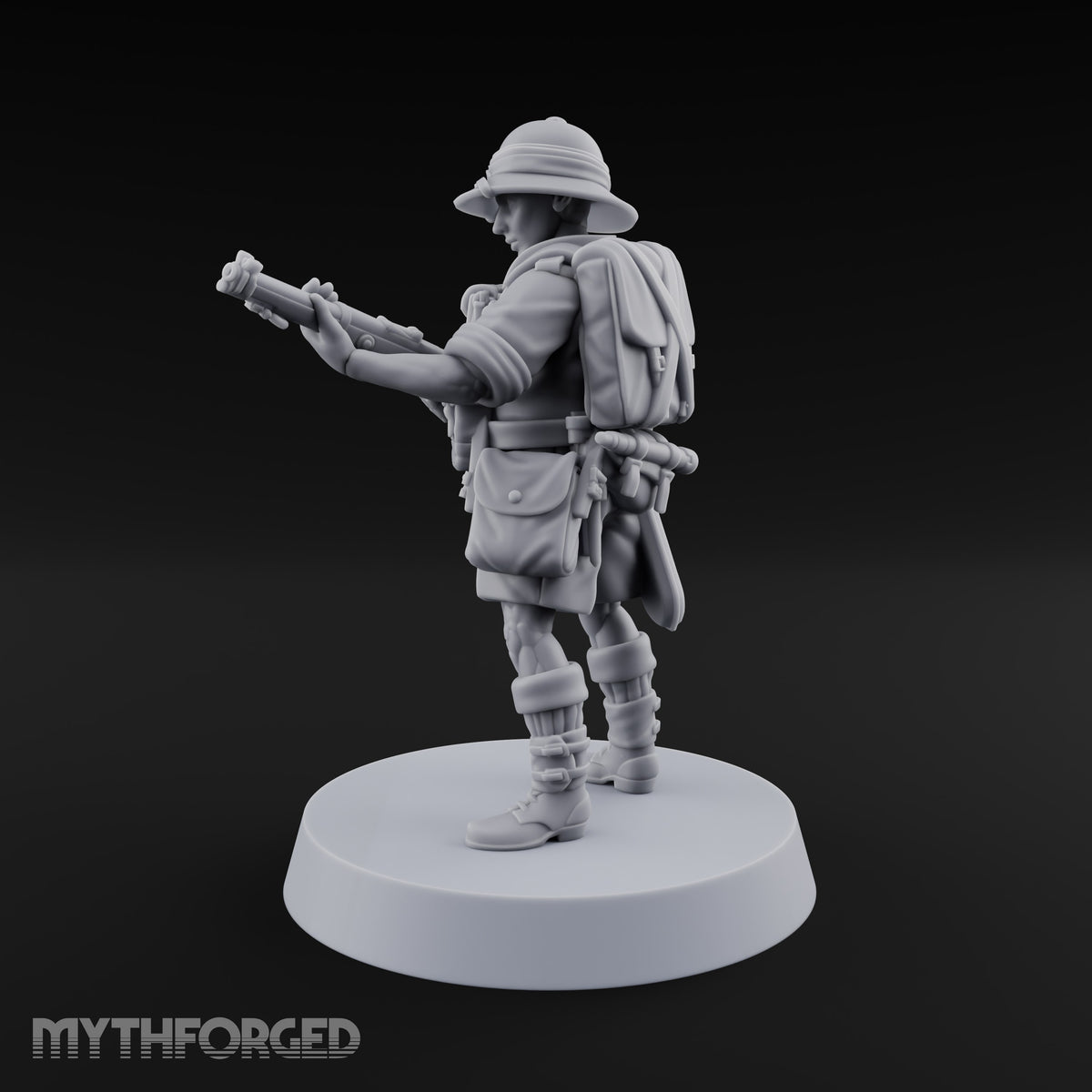 On Jungle Patrol Human Rifleman D