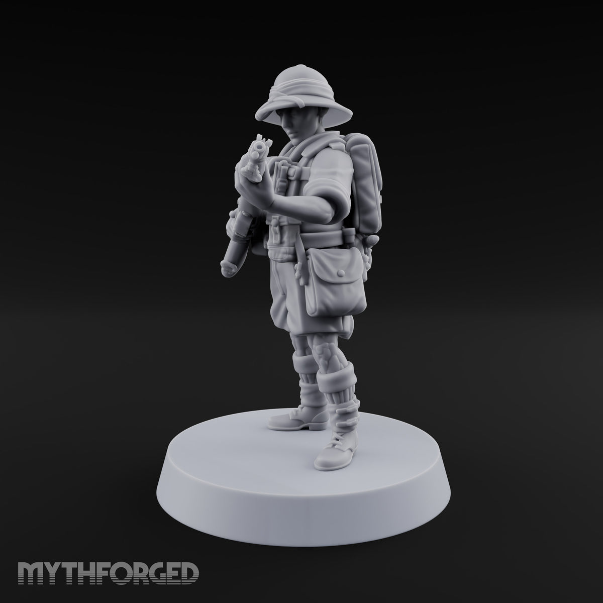 On Jungle Patrol Human Rifleman D