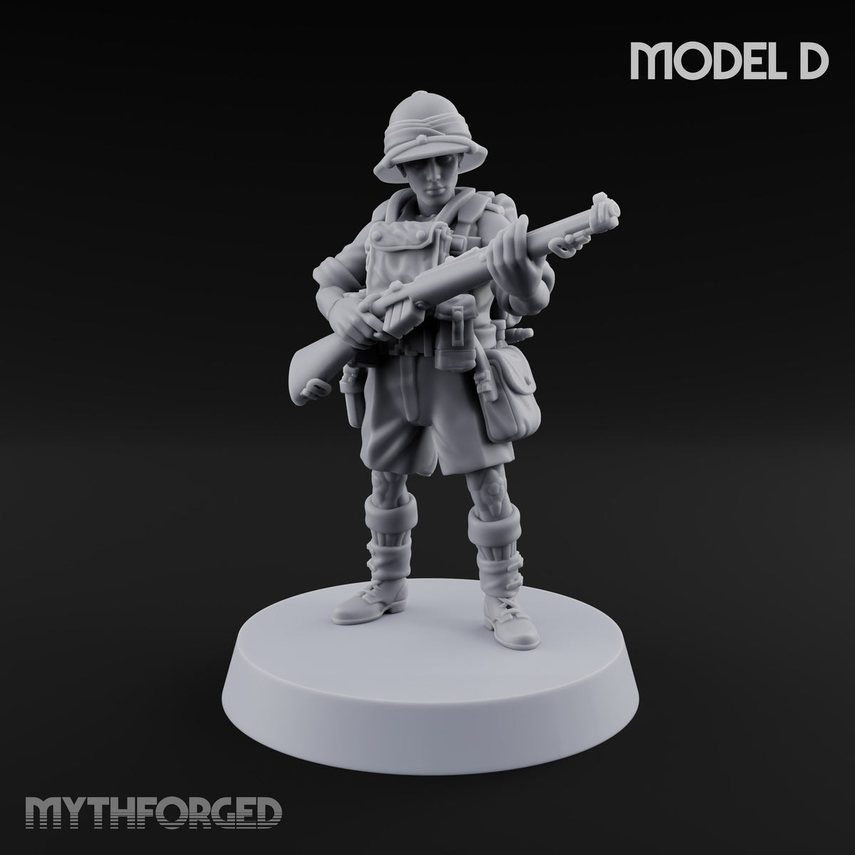 On Jungle Patrol Human Rifleman D