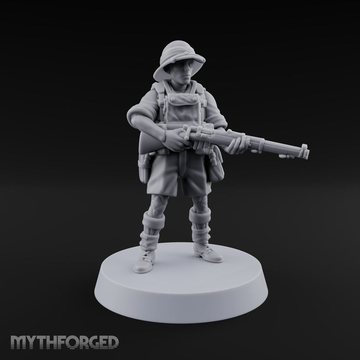 On Jungle Patrol Human Rifleman E