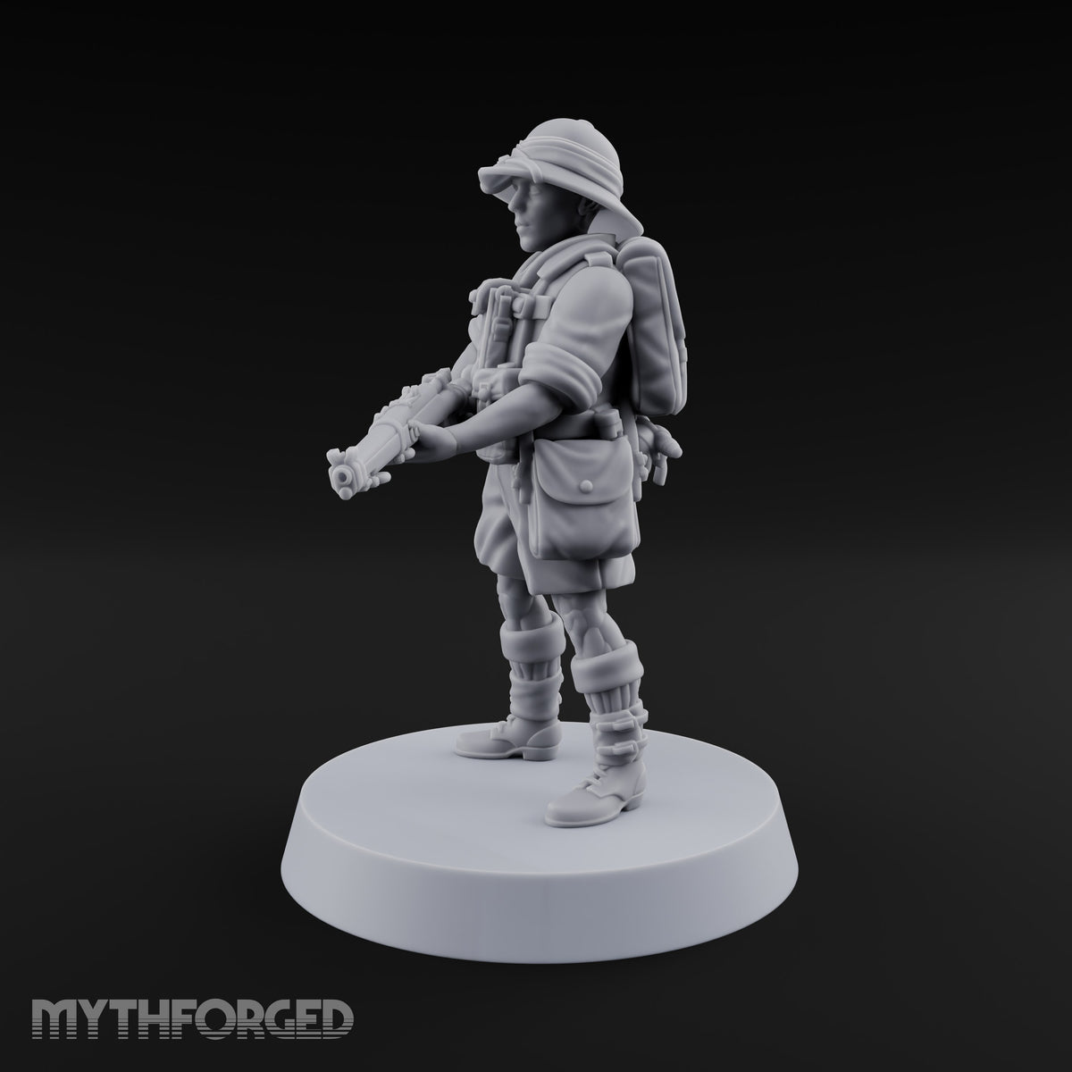 On Jungle Patrol Human Rifleman E