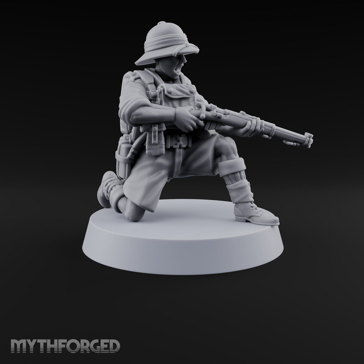 On Jungle Patrol Human Rifleman I
