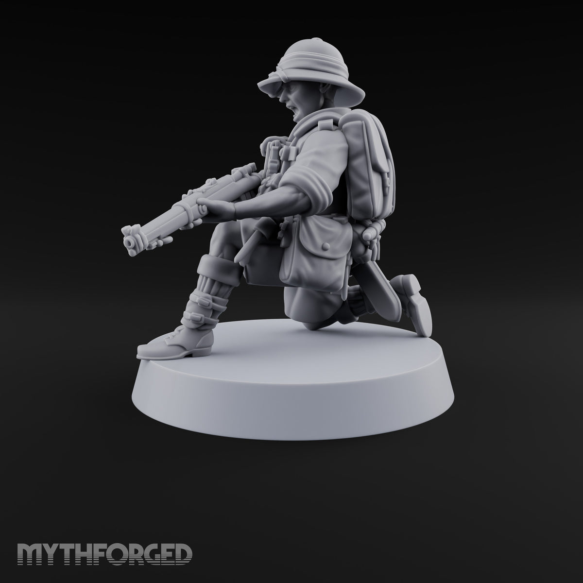 On Jungle Patrol Human Rifleman I