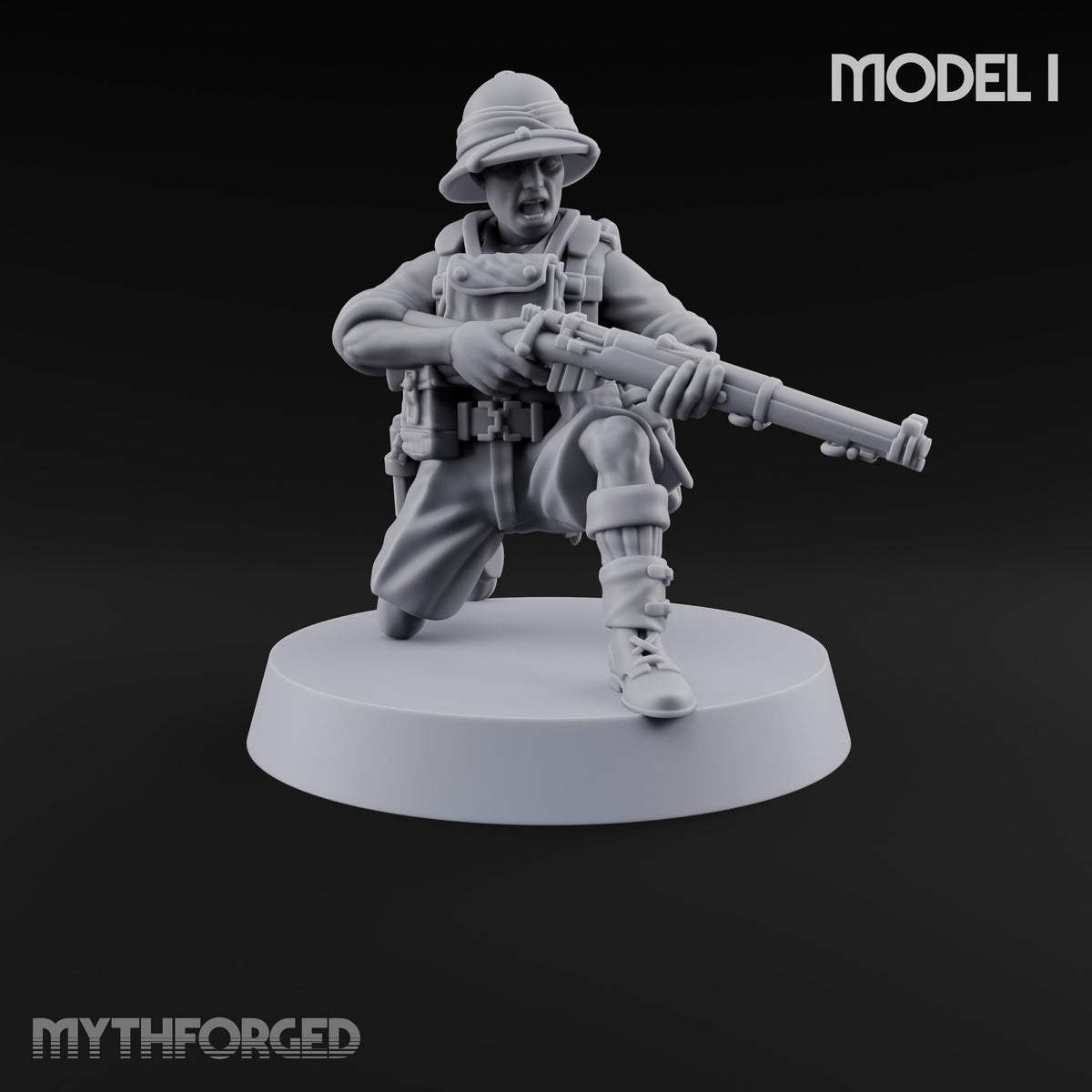On Jungle Patrol Human Riflemen — I