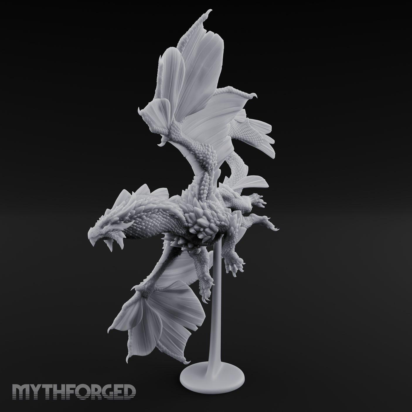 Perched On Blooms Bronze Dragon Flying Miniature for Dungeons and Dragons, Pathfinder or other TTRPGs