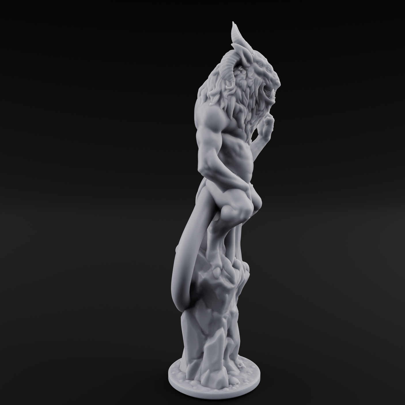 Claw Curling Demon Bulezau Miniature for Dungeons and Dragons, Pathfinder or other TTRPGs