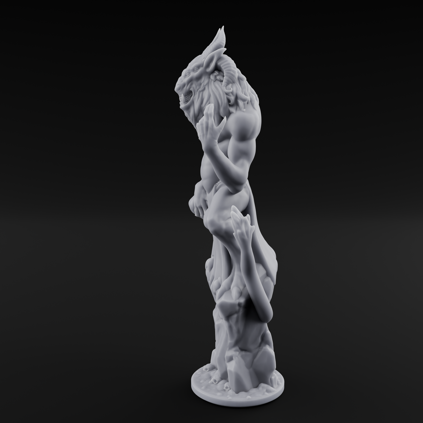 Claw Curling Demon Bulezau Miniature for Dungeons and Dragons, Pathfinder or other TTRPGs
