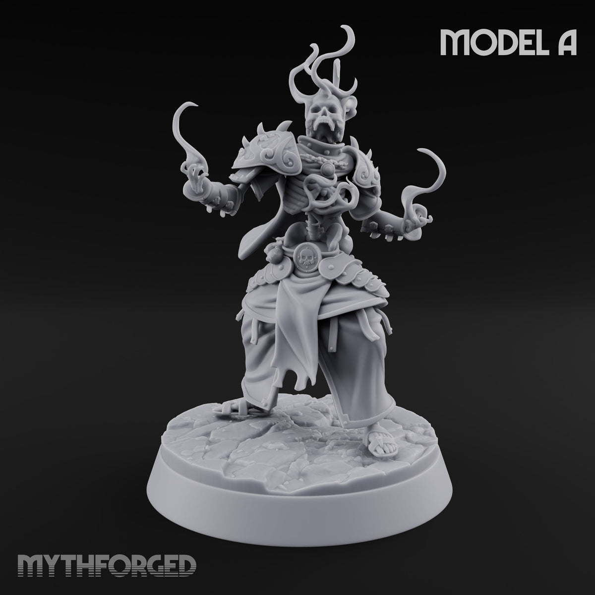 Skulls Aflame Skeleton Warrior A — Flame Hands
