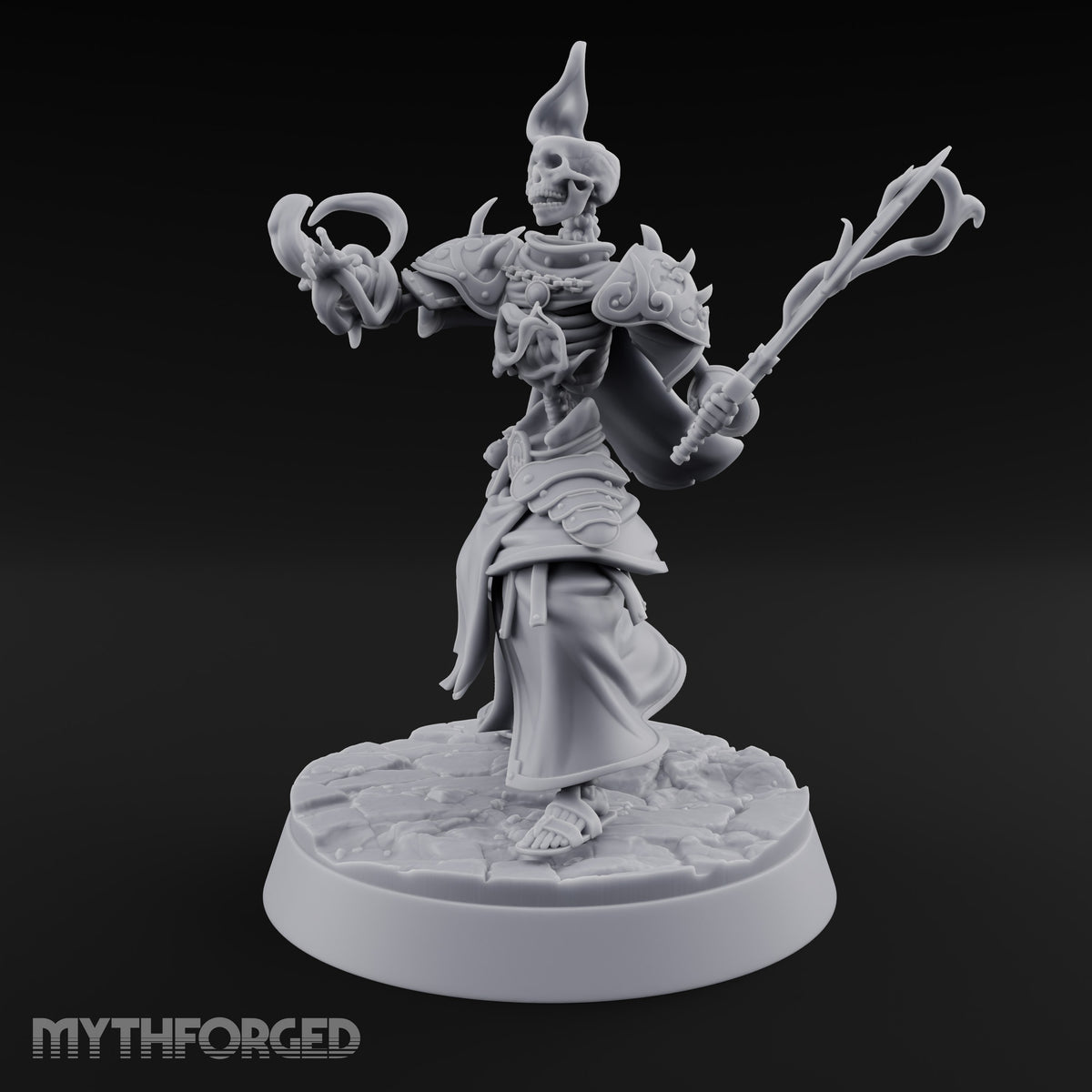 Skulls Aflame Skeleton Warrior A — Sword & Flame