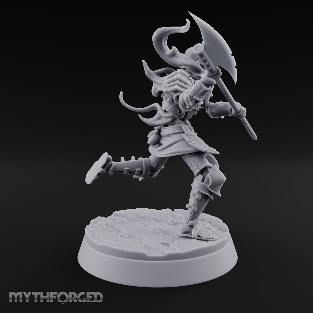 Skulls Aflame Skeleton Warrior C — Glaive
