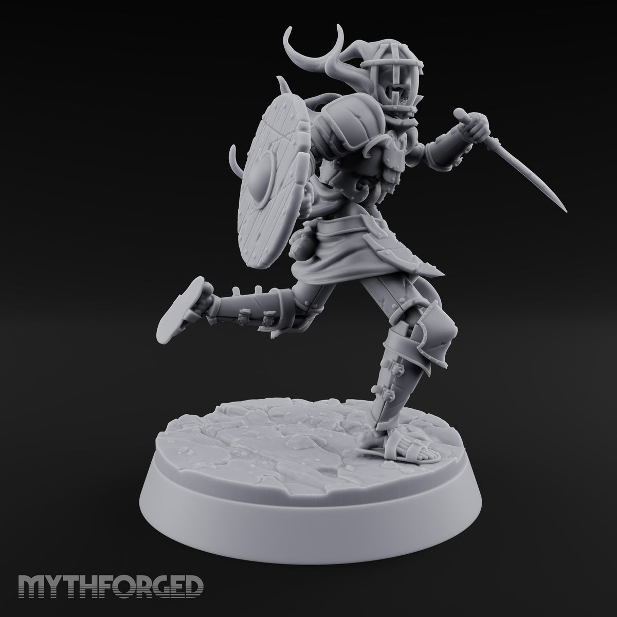 Skulls Aflame Skeleton Warrior C — Sword & Shield