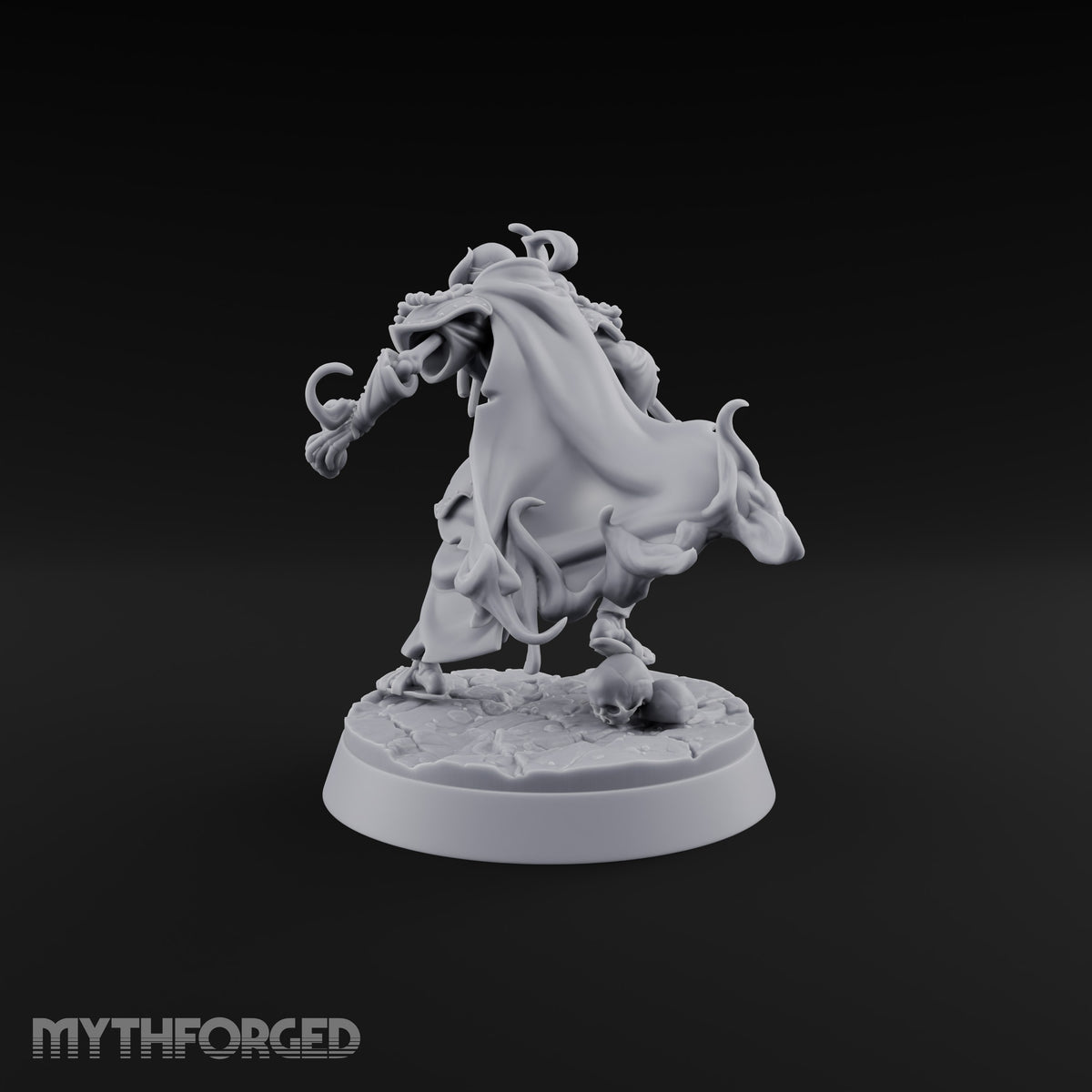 Skulls Aflame Skeleton Warrior D — Staff & Orb