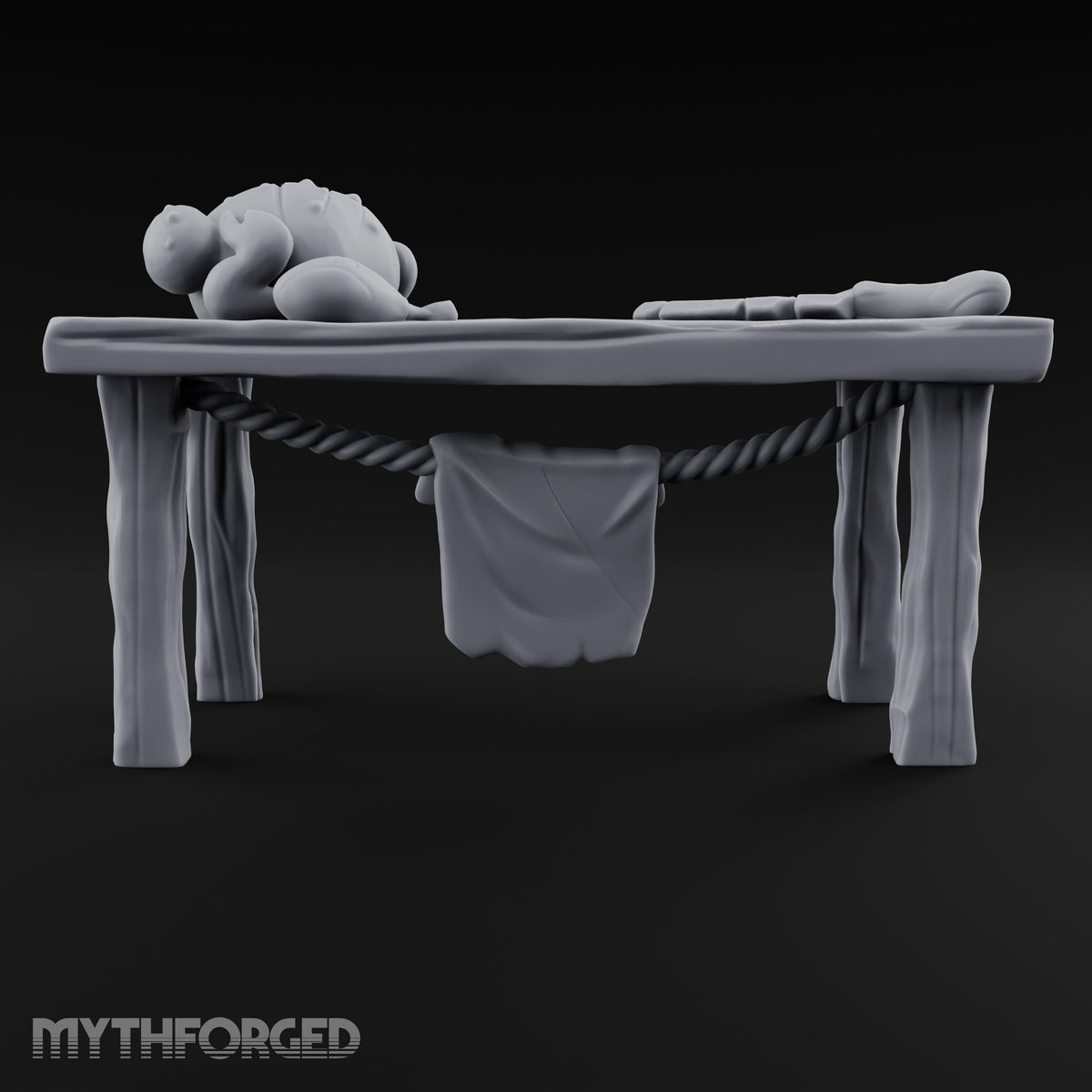 Chopping Block Chorus Wooden Butcher Shop Terrain Set — A
