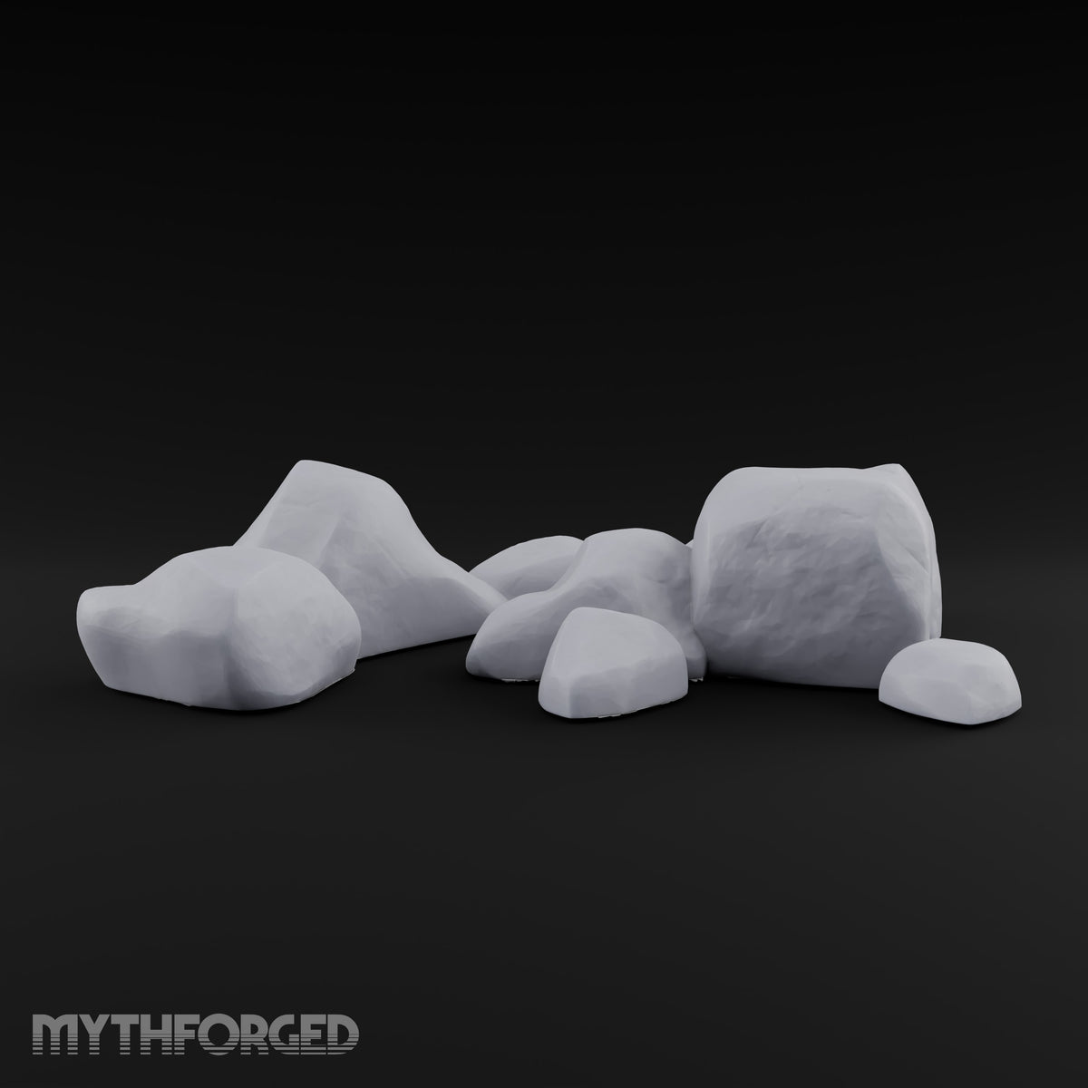 Slab Block Gossip Rock and Boulder Scatter Set