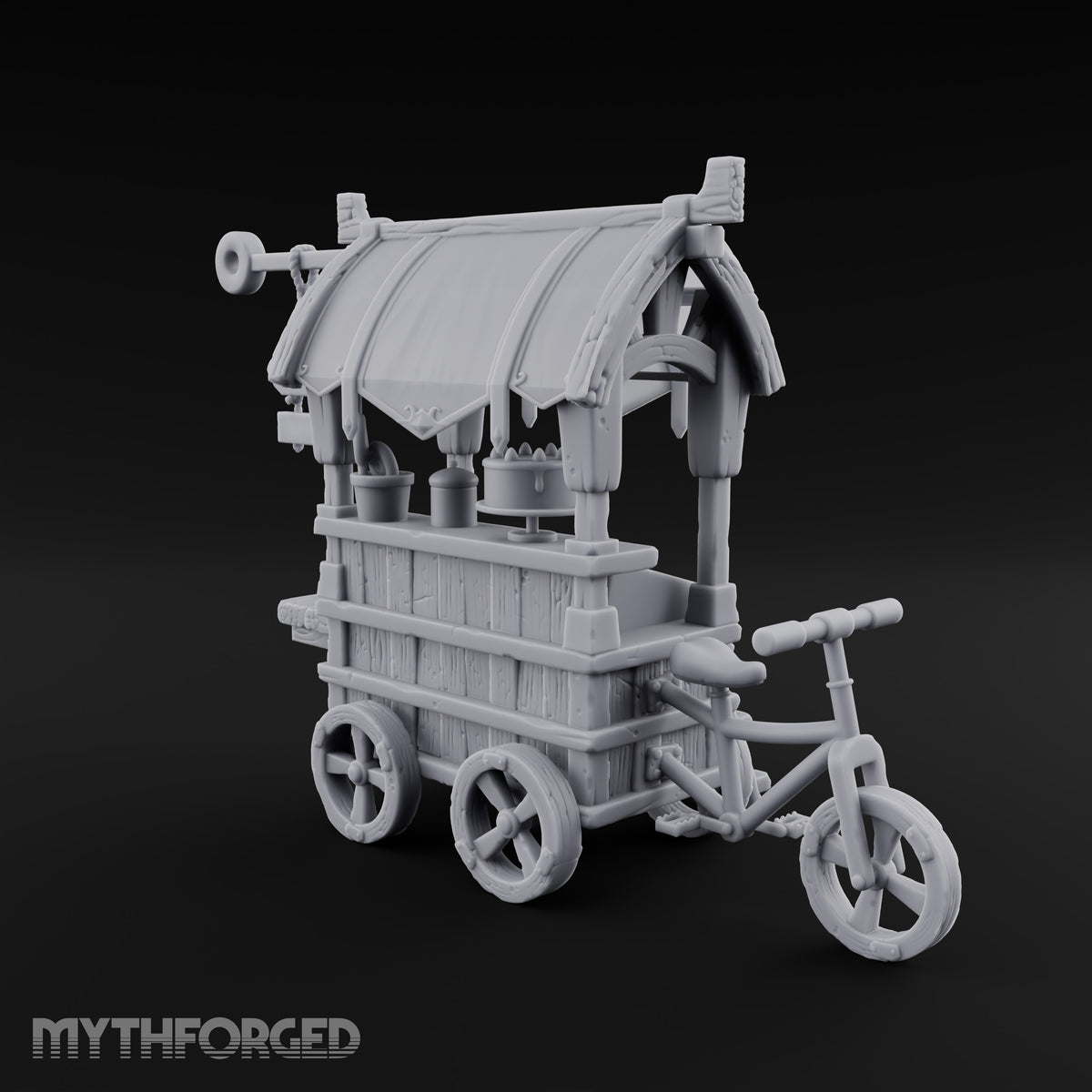 Sweet Tooth Pop-Up Wooden Candy Seller Market Piece B
