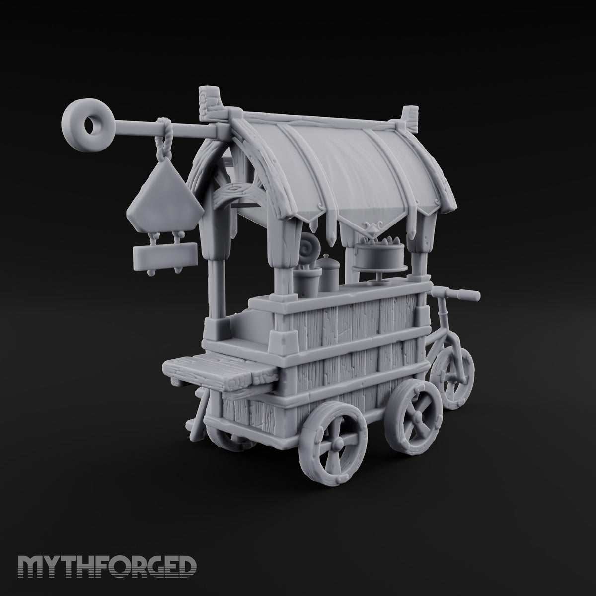 Sweet Tooth Pop-Up Wooden Candy Seller Market Piece B