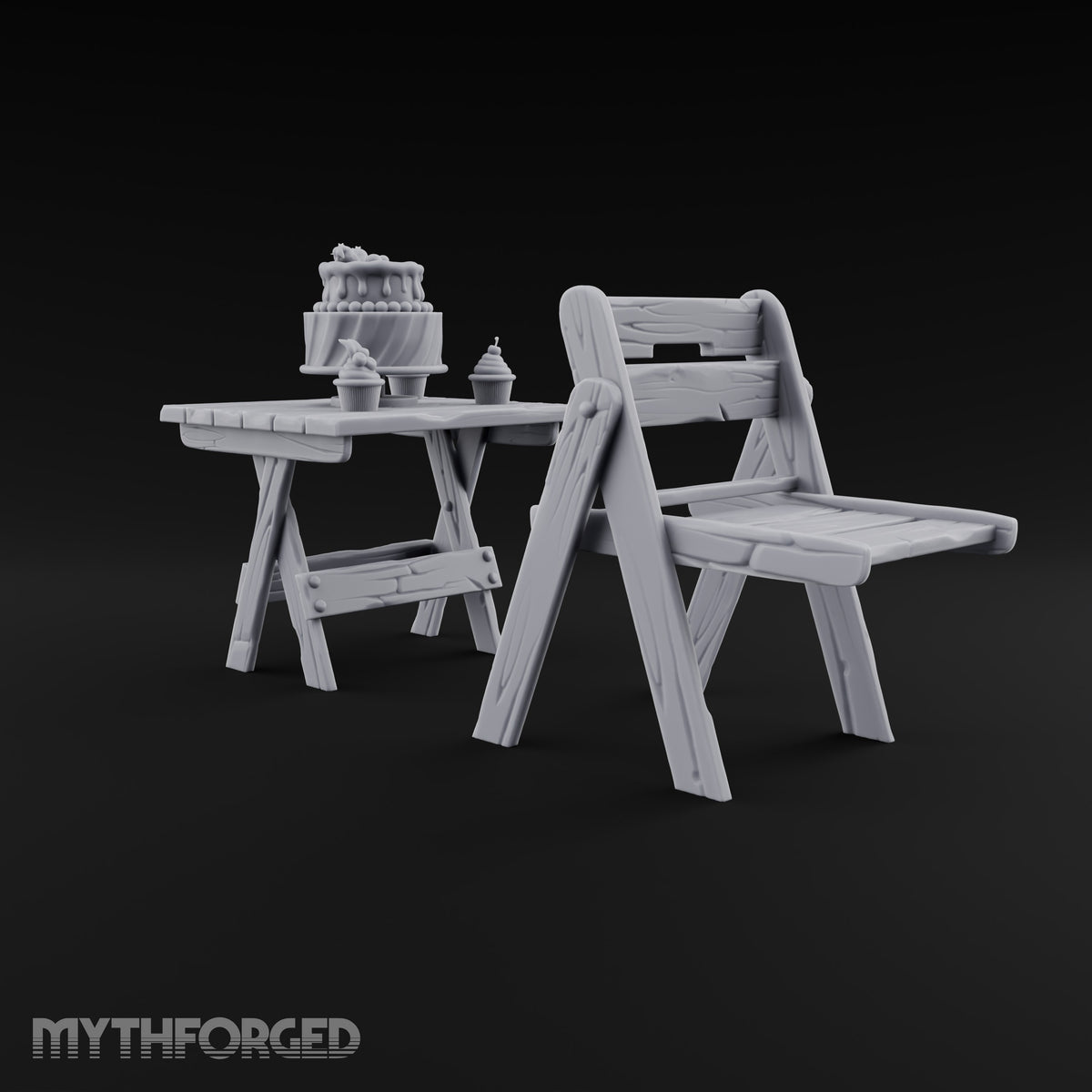 Sweet Tooth Pop-Up Wooden Candy Seller Market Piece D