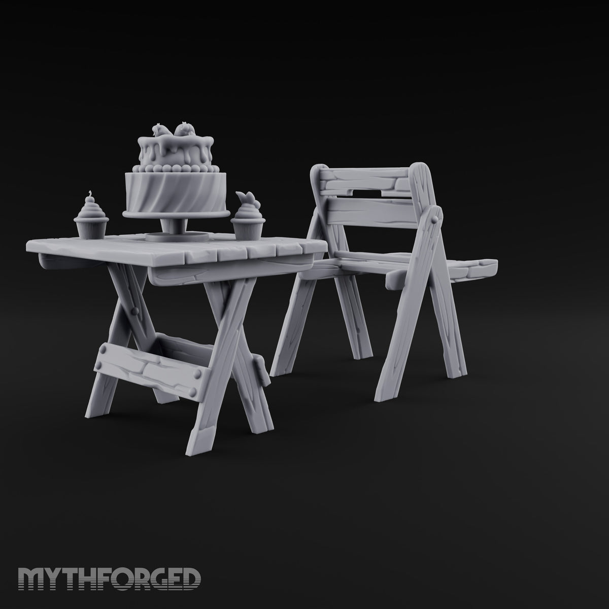 Sweet Tooth Pop-Up Wooden Candy Seller Market Piece D