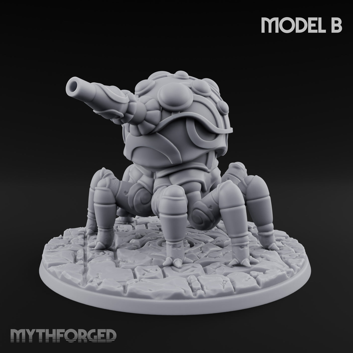 Cannon Barrel Aiming Construct Gun Turret B Miniature for Dungeons and Dragons, Pathfinder or other TTRPGs