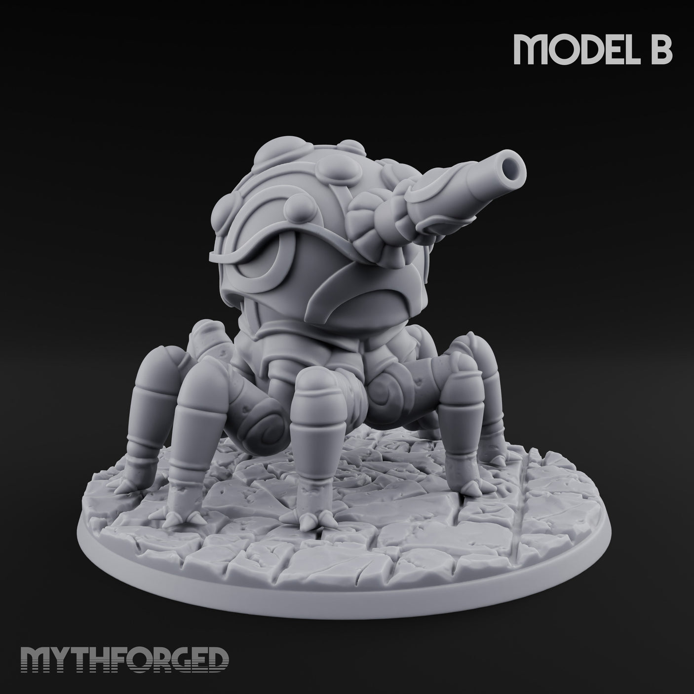 Cannon Barrel Aiming Construct Gun Turret B Miniature for Dungeons and Dragons, Pathfinder or other TTRPGs