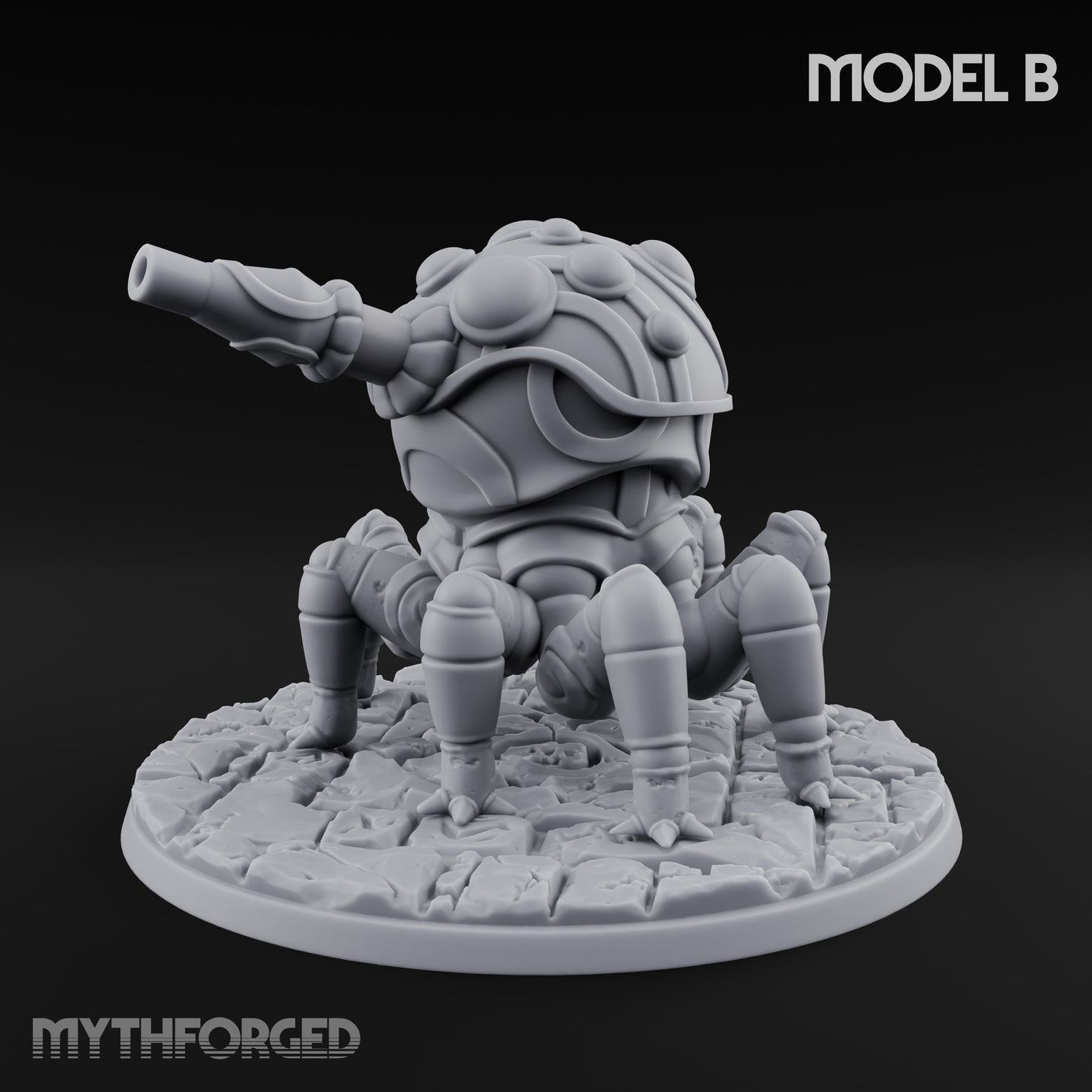 Cannon Barrel Aiming Construct Gun Turret B Miniature for Dungeons and Dragons, Pathfinder or other TTRPGs