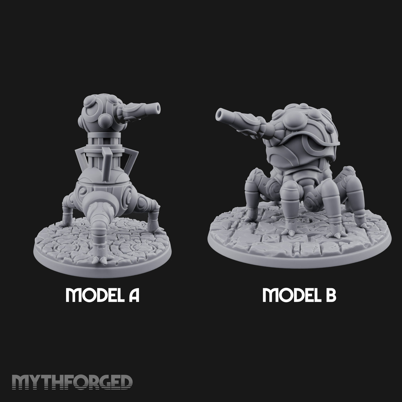 Cannon Barrel Aiming Construct Gun Turrets Miniature for Dungeons and Dragons, Pathfinder or other TTRPGs