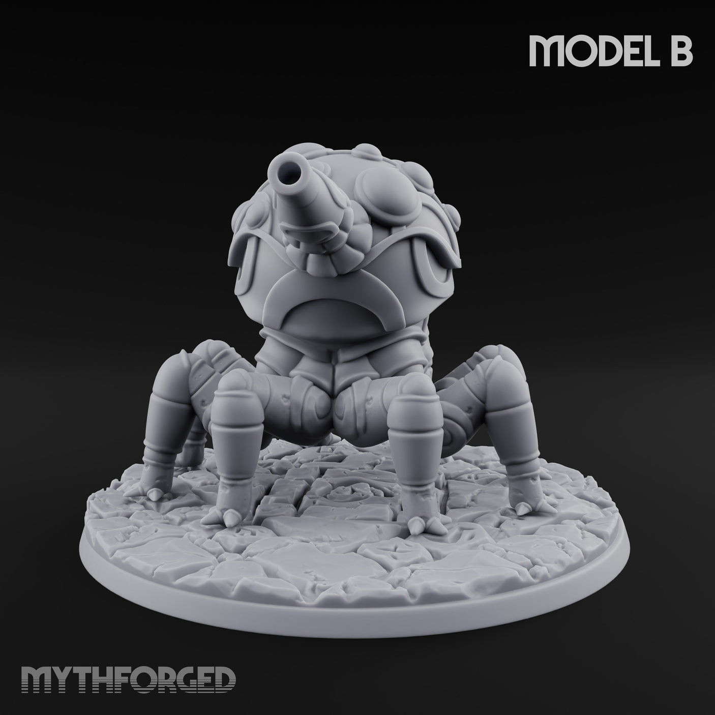 Cannon Barrel Aiming Construct Gun Turrets Miniature for Dungeons and Dragons, Pathfinder or other TTRPGs