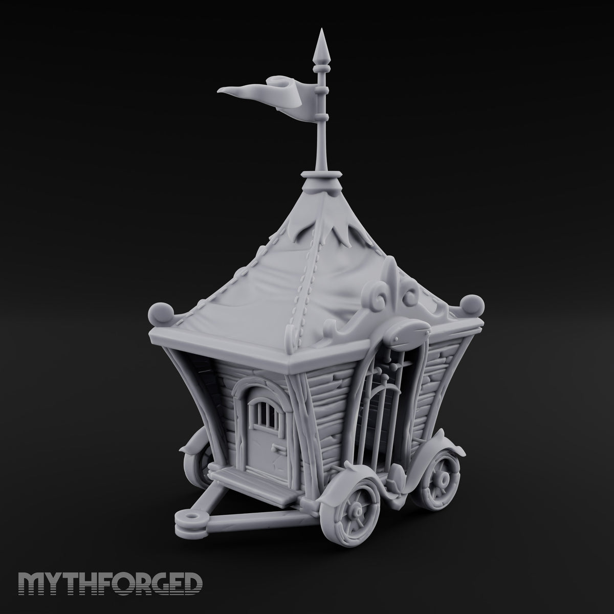 Ringmaster's Unwilling Guests Carnival Cage Wagons — B
