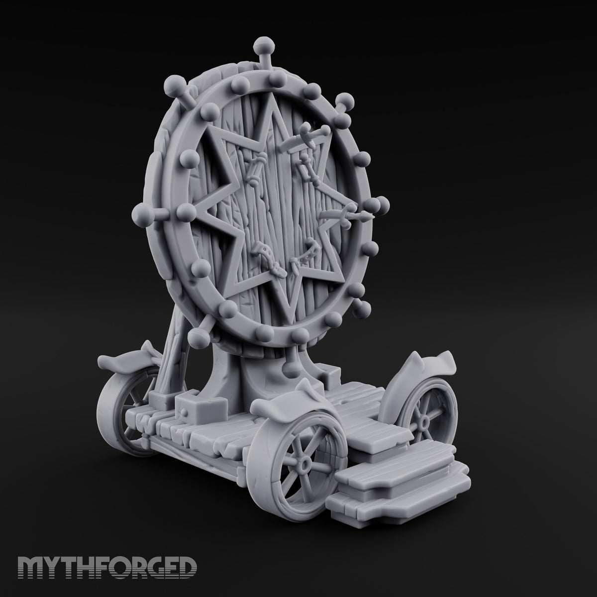 Seven Points, Zero Volunteers Wooden Carnival Target Wheel