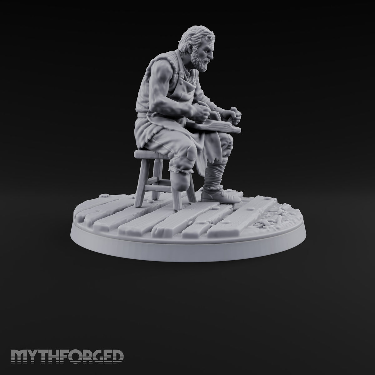 Succumbing to the Change Human Mutants Miniature for Dungeons and Dragons, Pathfinder or other TTRPGs