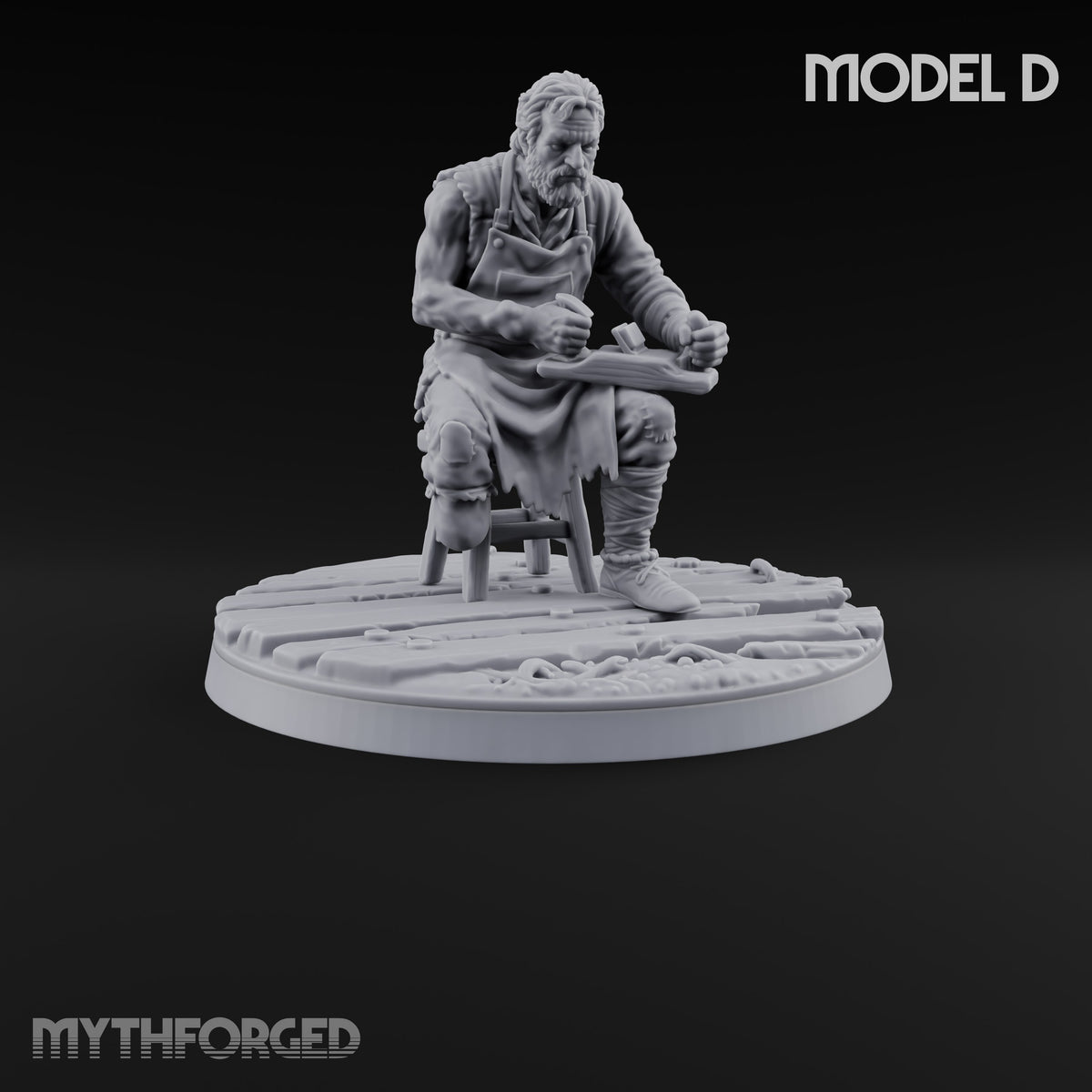 Succumbing to the Change Human Mutant D Miniature for Dungeons and Dragons, Pathfinder or other TTRPGs