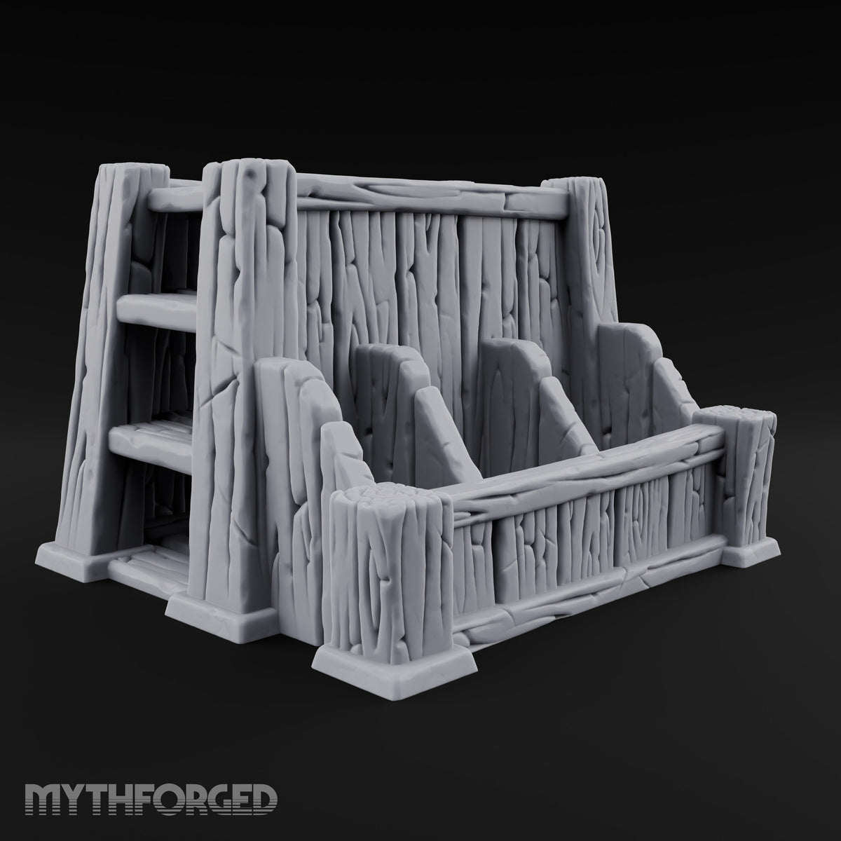Kindling Sorted by Size Wooden Lumber Storage Rack