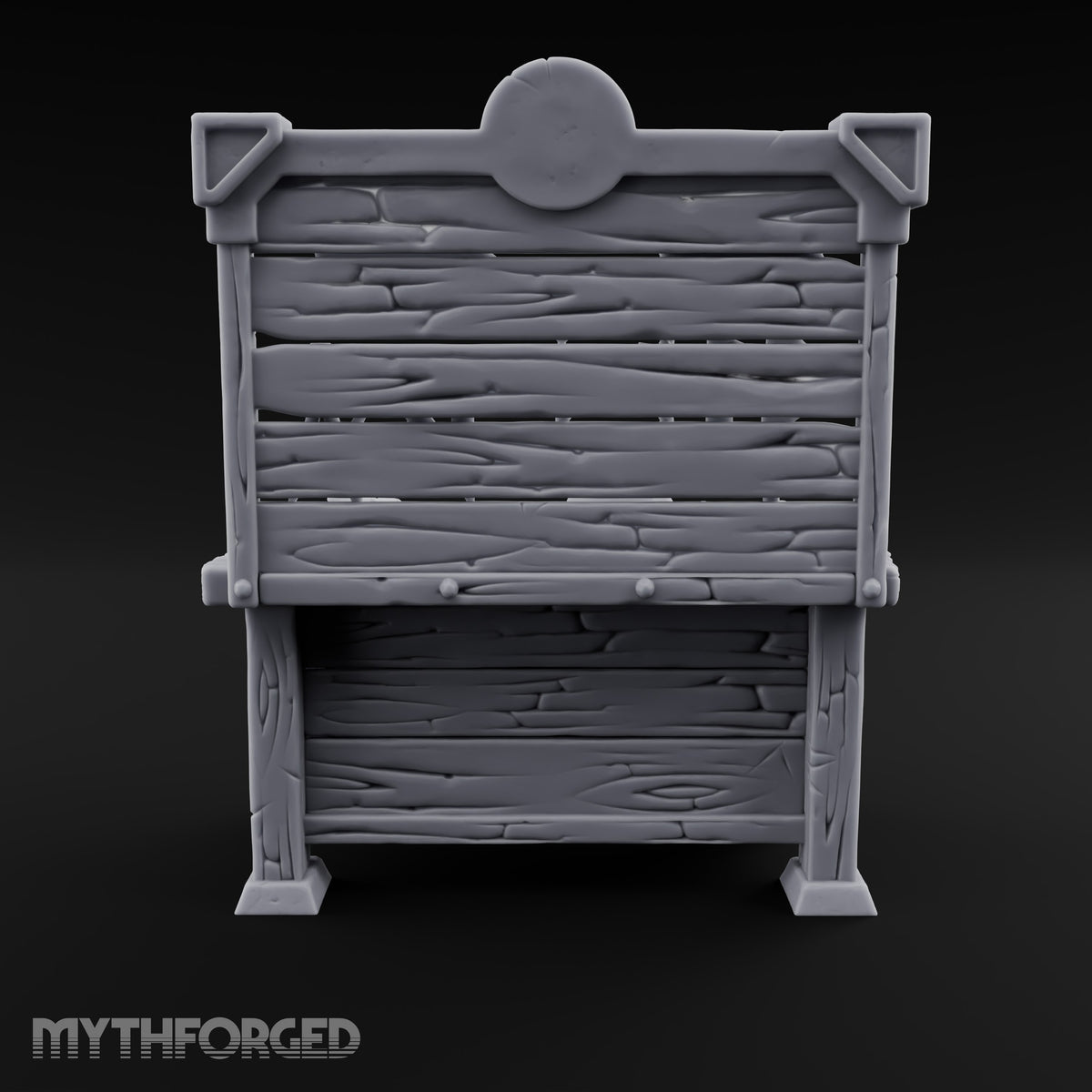 Tools Hung, Mallet Dropped Wooden Carpenter Workbench