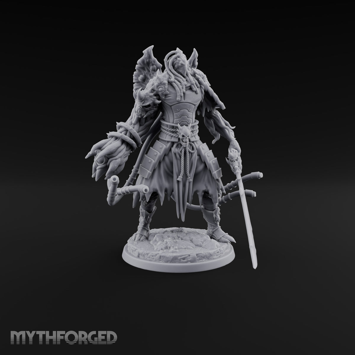 Arm Wrestling Gods Death Knight Bird-Crested Samurai Warlord