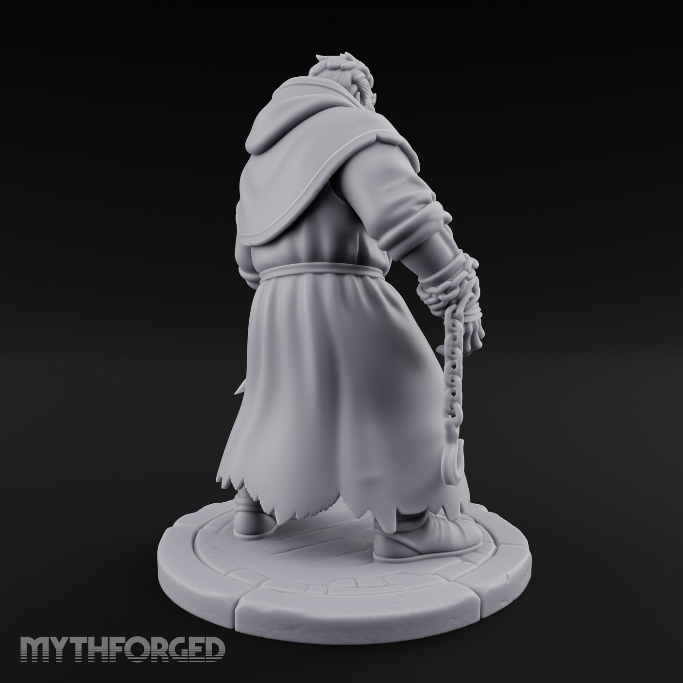 Chain Dangling Human Cultist Miniature for Dungeons and Dragons, Pathfinder or other TTRPGs