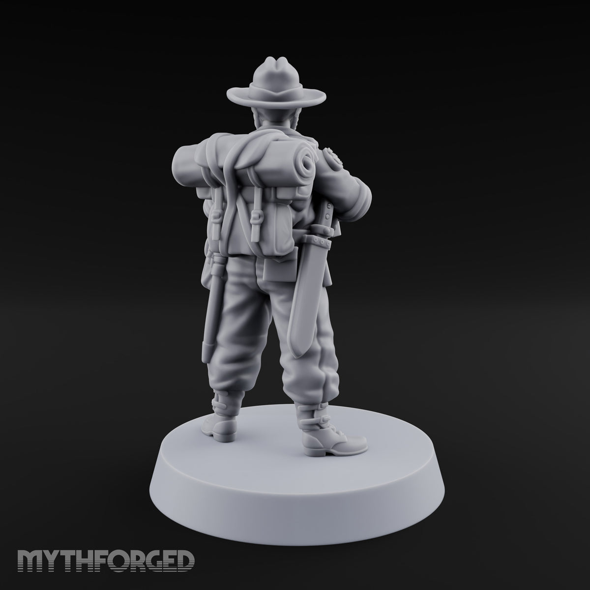 Brims Low, Bullpups Up Human Rifleman in Slouch Hat E