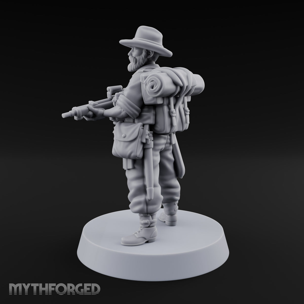 Brims Low, Bullpups Up Human Rifleman in Slouch Hat E